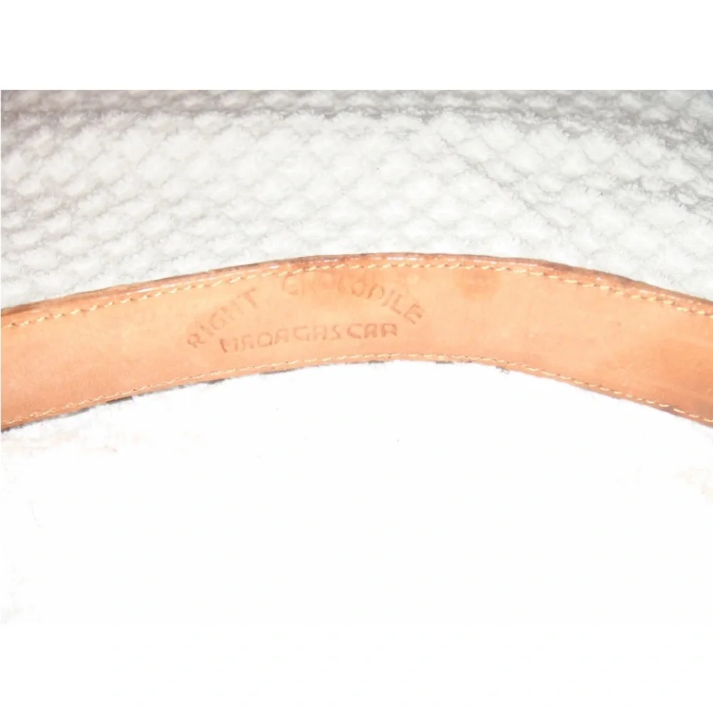 Crocodile Handmade Leather Belt